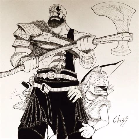 God of War, One Piece style!!! (by /u/Nnamdi1 via /r/OnePiece) : r/GodofWar