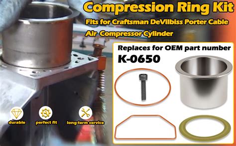 Amazon K 0650 Air Compressor Cylinder Sleeve And Compression Ring