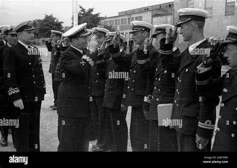 Gdynia 1946 06 23 Poegnanie radzieckich marynarzy instruktorów w