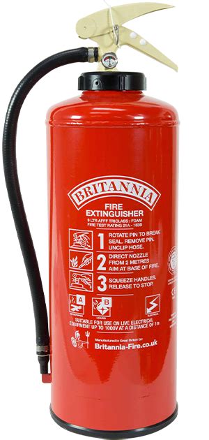 Bsx Foam Cartridge Operated Fire Extinguisher 9 Litre Med Approved Star International