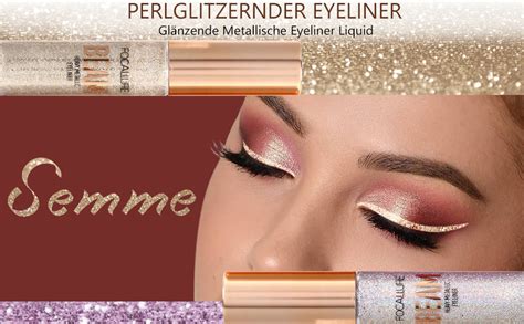 Glitter Eyeliner Liquid Glitzer Lidschatten Glänzende Metallische