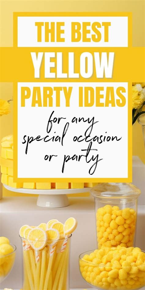 The Best Yellow Party Themes In 2024