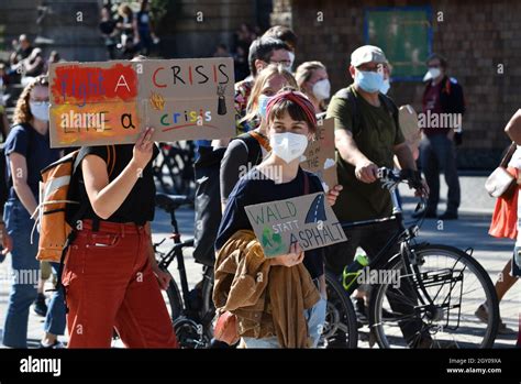 Freiburg Germany Fridays For Future Protest German Climate Activists