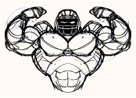 The Big Imageboard Tbib Biceps Cleatus The Fox Sports Robot Faceless Flexing Flexing Bicep