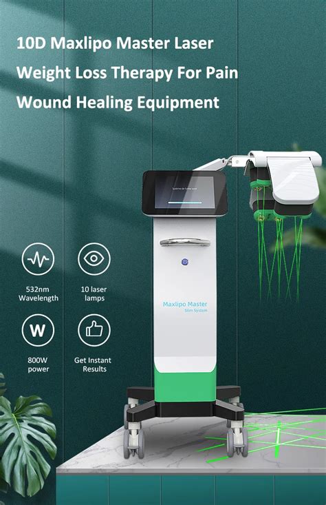 Non Invasive 10d Lipo Diode Laser 635nm Laser Green Red Light Fat Cellulite Removal Body Shape