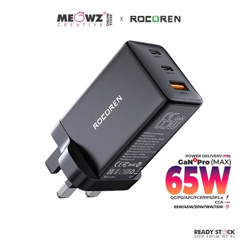 Rocoren W Gan Pro Usb C Charger Pps Pd Qc Type C Fast