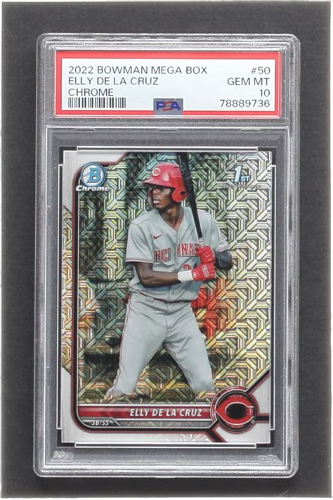 Elly De La Cruz 2022 Bowman Chrome Mega Box Prospects BCP50 PSA 10