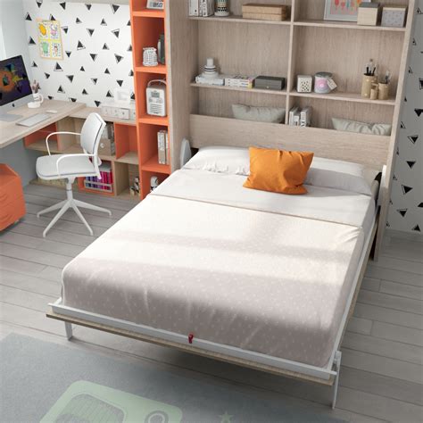 Cama Abatible Vertical De Matrimonio Formas Con Altillo X Cms