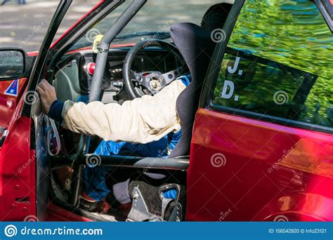 Rally Car Driving Position Detail Stock Photo Image Of Competition