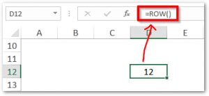 Row Function In Excel Get Cell Row Number Excel Unlocked