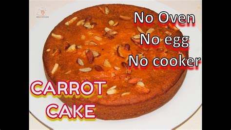 Easy And Soft Carrot Cake Recipe Without Oven Eggless Carrot Cake Cake Recipe Youtube