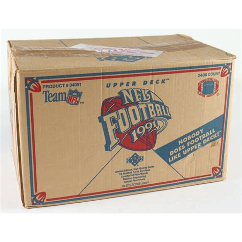 Upper Deck Football Factory Sealed Case With Boxes Pristine