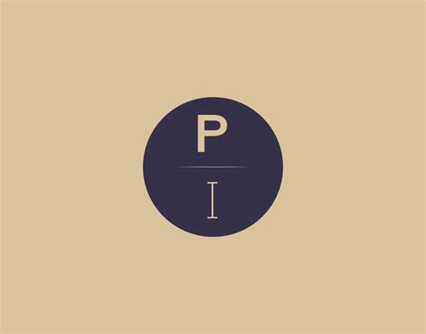 PI letter modern elegant logo design vector images 19148735 Vector Art ...