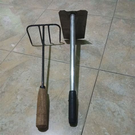 Jual Termurah Cangkul Mini Pipa Galvanis Garukan Sampah Panjang 41cm