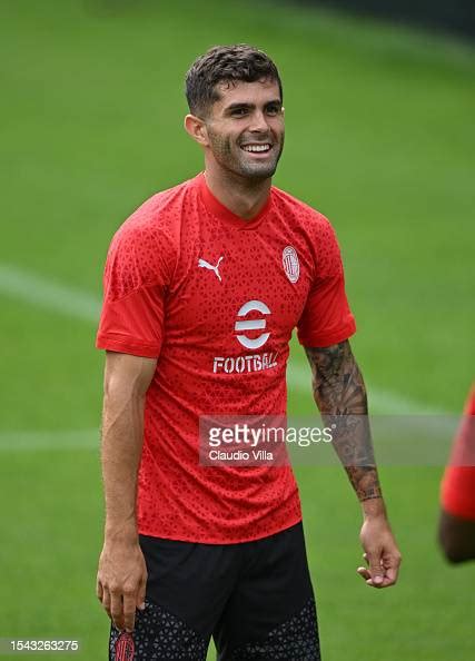 Christian Pulisic Of Ac Milan In Action During Ac Milan Training