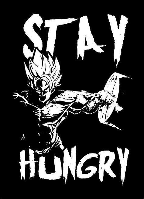 Stay Hungry - Anime Gym and Workout Motivational Digital Art by Matthew ...