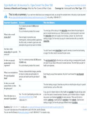 Fillable Online Cigna Connect Flex Silver Fax Email Print