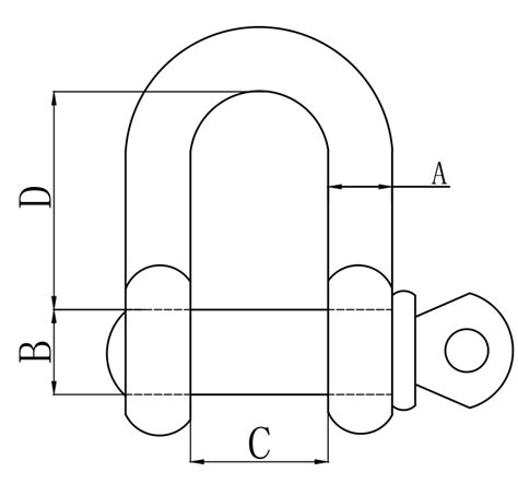 SS316 Stainless Steel US Type Screw Pin D Shackles G210 Manufacturers