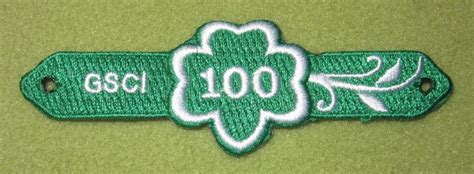 Girl Scouts 100th Anniversary Bracelet Patch