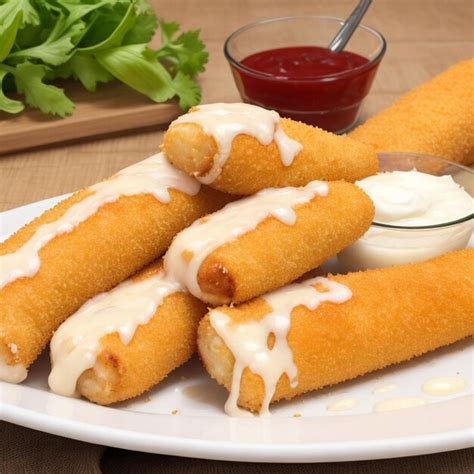 Premium AI Image | Mozzarella sticks with cheese