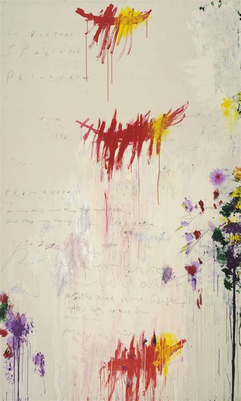 Cy Twombly The Four Seasons Spring Summer Autumn And Winter 1993