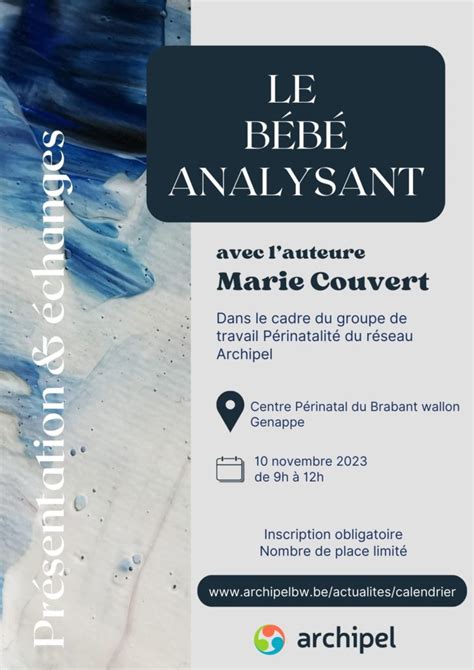 Présentation du livre Le bébé analysant de Marie Couvert Archipel