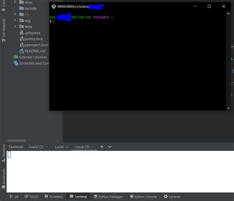 FIXED PyCharm Terminal Use Git Bash PythonFixing