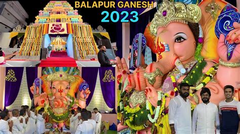 Balapur Ganesh 2023 Hyderabad Balapur Laddu Mohit Creation YouTube