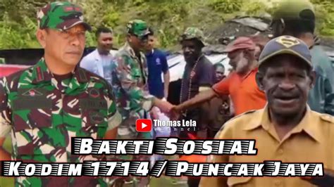 Bakti Sosial Kodim 1714 Puncak Jaya Desa Giyambut Distrik Wayuneri