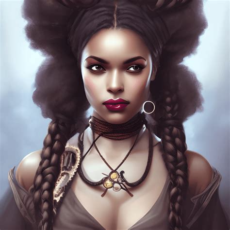 Steampunk African American Woman Creative Fabrica