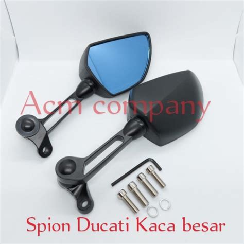 Jual Spion Model Ducati Asli Black Xmax Nmax Aerox Lexi Pcx Adv Vario