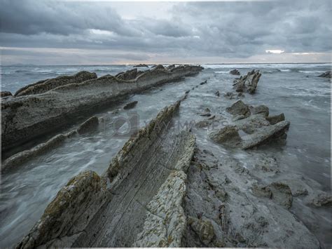 landscape of coast in the Cantabrian Sea by jmagfoto Vectors ...