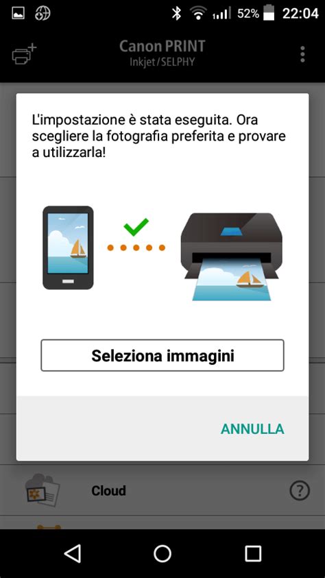 Connettere cellulare android a stampante Canon Blimblamblim