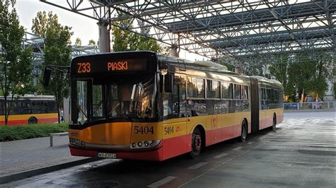 Solaris Urbino 18 III 5404 MZA Warszawa linia Z33 Metro Młociny