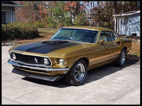 At Paramount Classic Cars 1969 Ford Mustang Gold Metallic Special