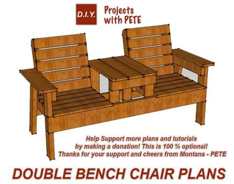 How To Build A Double Chair Bench With A Cooler Diy Patio Furniture Wooden Outdoor Furniture