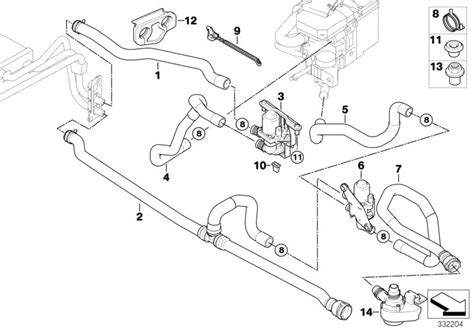 Original BMW Hose F Change Ov Valve Addit Water Pump 5er F07 HUBAUER