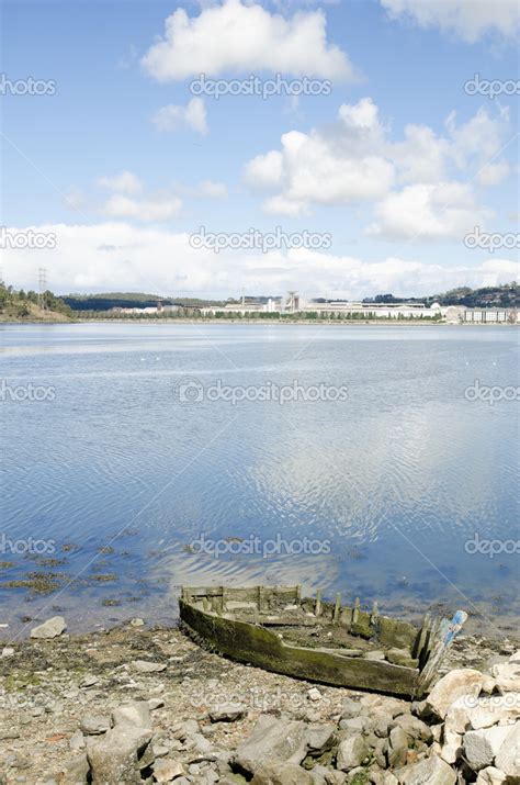 Old boat in the river — Stock Photo © elenaburn #13527846