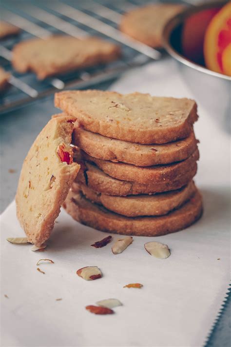 Buttery Almond Orange Shortbread Cookies Healthienut Easy To Follow Plant Forward Recipes