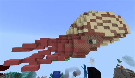 Nautilus shell, but someone decided to live in it : r/Minecraft