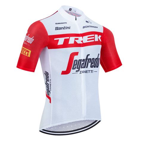 Maillot V Lo Quipe Pro Trek Segafredo Blanc Aero Mesh Tenuevelo