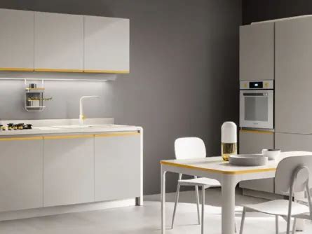 Cucina Moderna Mia Grigio Selce E Noce Garden Di Scavolini