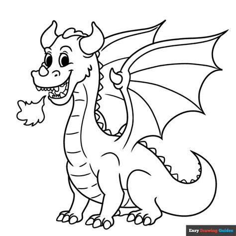 Free Printable Dragon Coloring Pages for Kids | Dragon coloring page ...