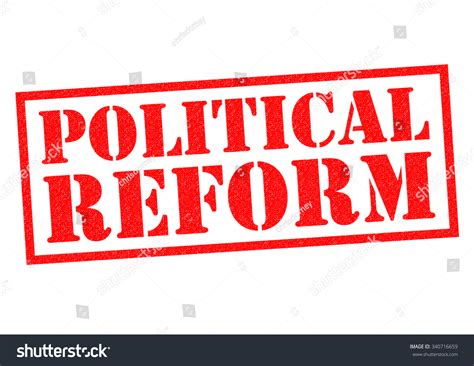 Political Reform Red Rubber Stamp Over Stock Illustration 340716659 Shutterstock