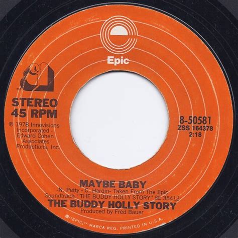 CKSO AM, FM & TV | Record Labels (45 RPM) | Maybe Baby - The Buddy ...