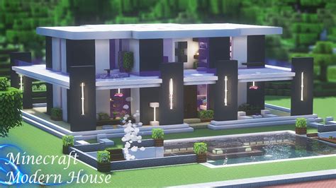 How to Build a Luxury Villa - Modern House | Minecraft Tutorial 🍀 (#1) - YouTube