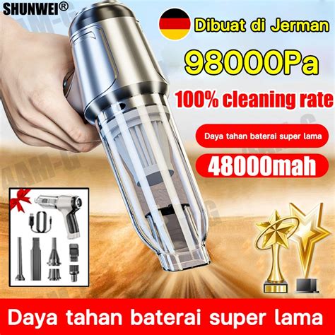 Jual Vacum Cleaner Mobil Mini 5in1 Blower Mini 98000Pa Penyedot Debu