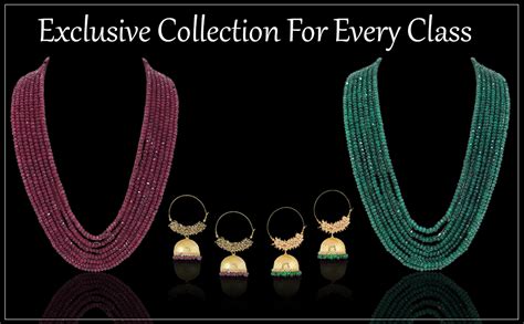 Buy Panaashe Rajasthani Ruby With Green Onyx Layer Necklace With Bali