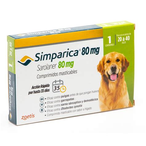 Ripley Antiparasitario Perro Comprimido Kg A Kg Simparica Mg