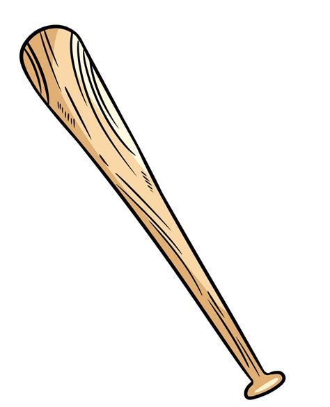 Wooden Baseball Bat Clipart Transparent Clipartworld